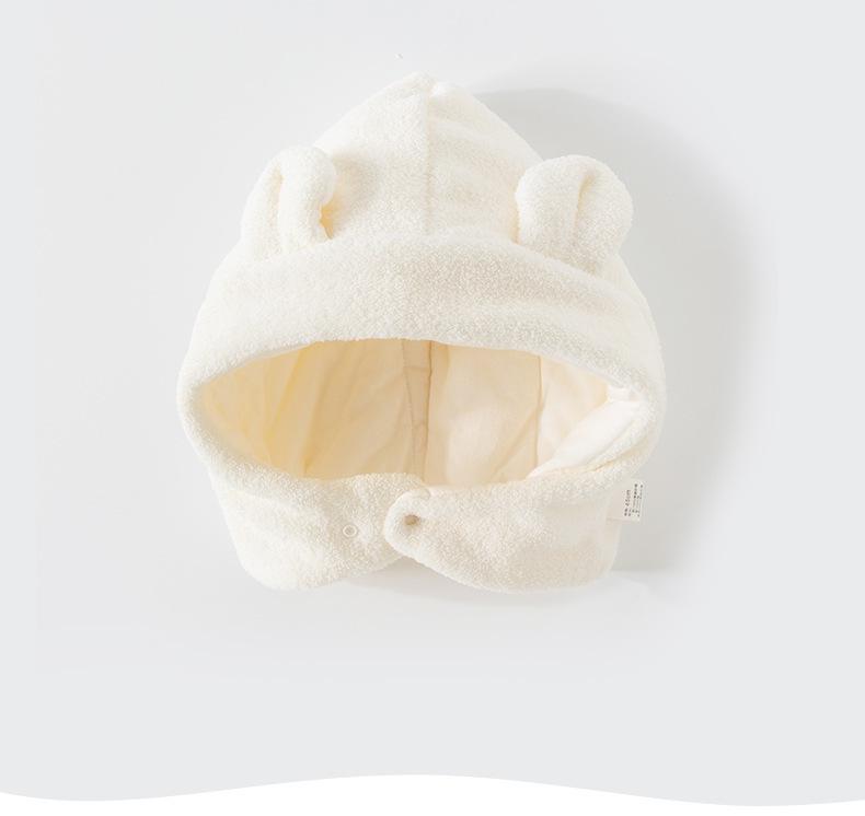Cozy Windproof Pullover Hat for Newborns - Thick Warm Design for Boys & Girls