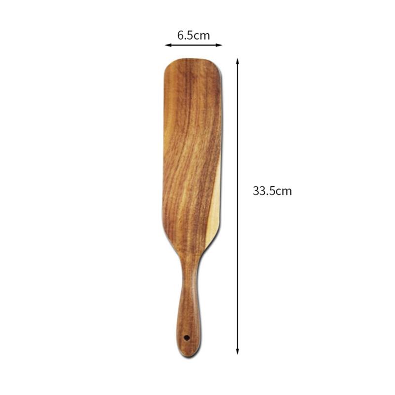 Natural Wooden Spatula Rice Spoon For Cooking Pan Kitchen Cooking Tool Non-Stick Frying Steak Sauce Shovel Cookware Cooking Set