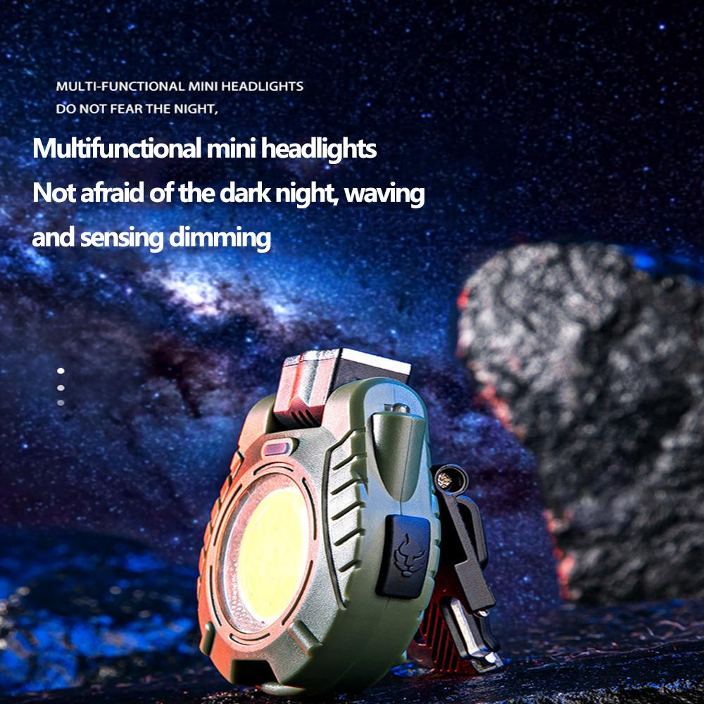 Induction Cap  Light LED Multi-function Mini Flashlight Portable Work Light Strong Light Night Fishing Outdoor Camping