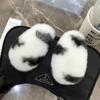 Girls Plush Hairpin Natural Rabbit Fur Women Bangs Hairpin