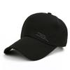 Men S Korean Version Hat Canvas F Peaked Sun Hat Street Sunshade Hat for Fishing(Black 5462cm 21.2624.41in)