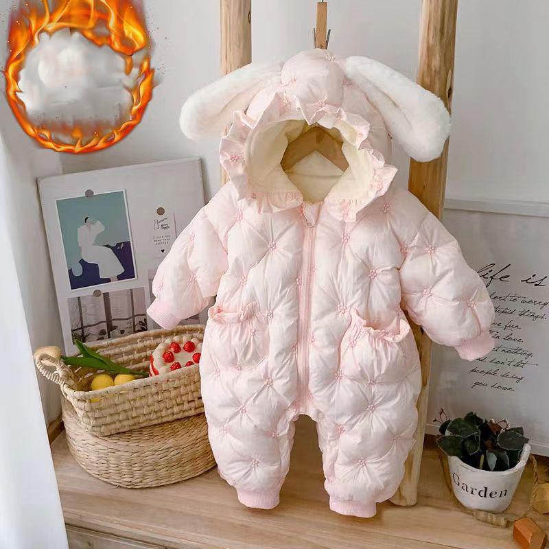 Thick Winter Jumpsuit Baby Romper Cute Newborn Outfit