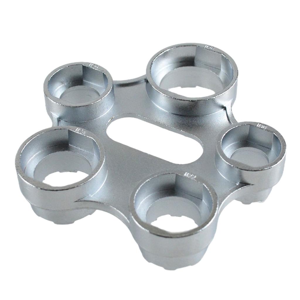 Chiave 6 in 1 per aeratori rubinetto, strumento per la rimozione del beccuccio del rubinetto, chiave di riparazione, gorgogliatori per ugello rubinetto, chiave universale per smontaggio