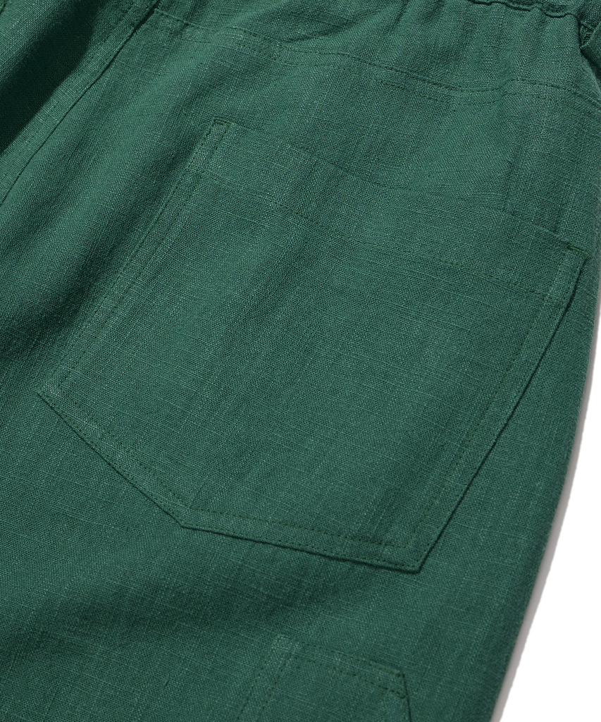BROWNBREATH Tag Easy Short Pants - Blue Green