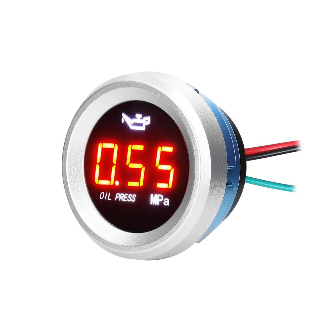 0-1.00MPa Car Engine Oil Pressure Meter Press Digital Oil Pressure Gauge with Flashing Alarm