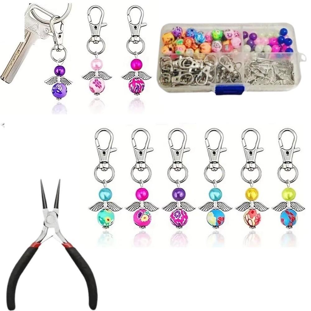 30Pcs/Set Colorful Guardian Angel Pendant Creative Angel Fairy Dangle Charms DIY Crafts