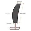 Waterproof Oxford Garden Umbrella Cover Protector Outdoor Patio Rain Covers(265*40Celsius70Celsius50cm)
