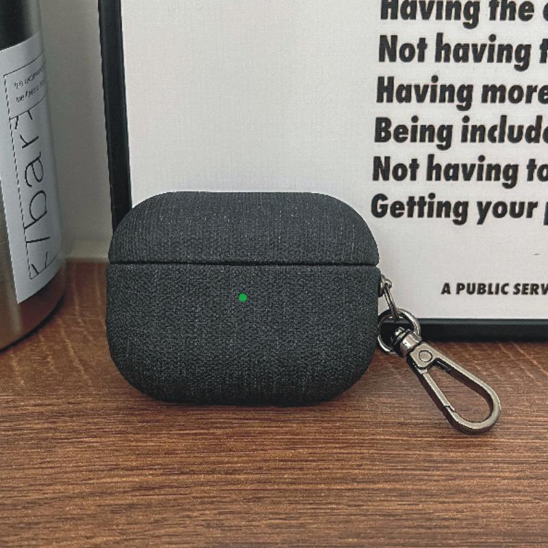 

Suitable for Airpodspro2 Wireless Bluetooth Headset Protective Case PU All-inclusive Protective Case Shell Pattern AirPods 1 /2 generation чорний