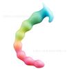 Ultra Long Soft Silicone Anal Plug With Luminous Beads And Irregular Shaped Penis SM Anal Expansion Plug Sexual Product