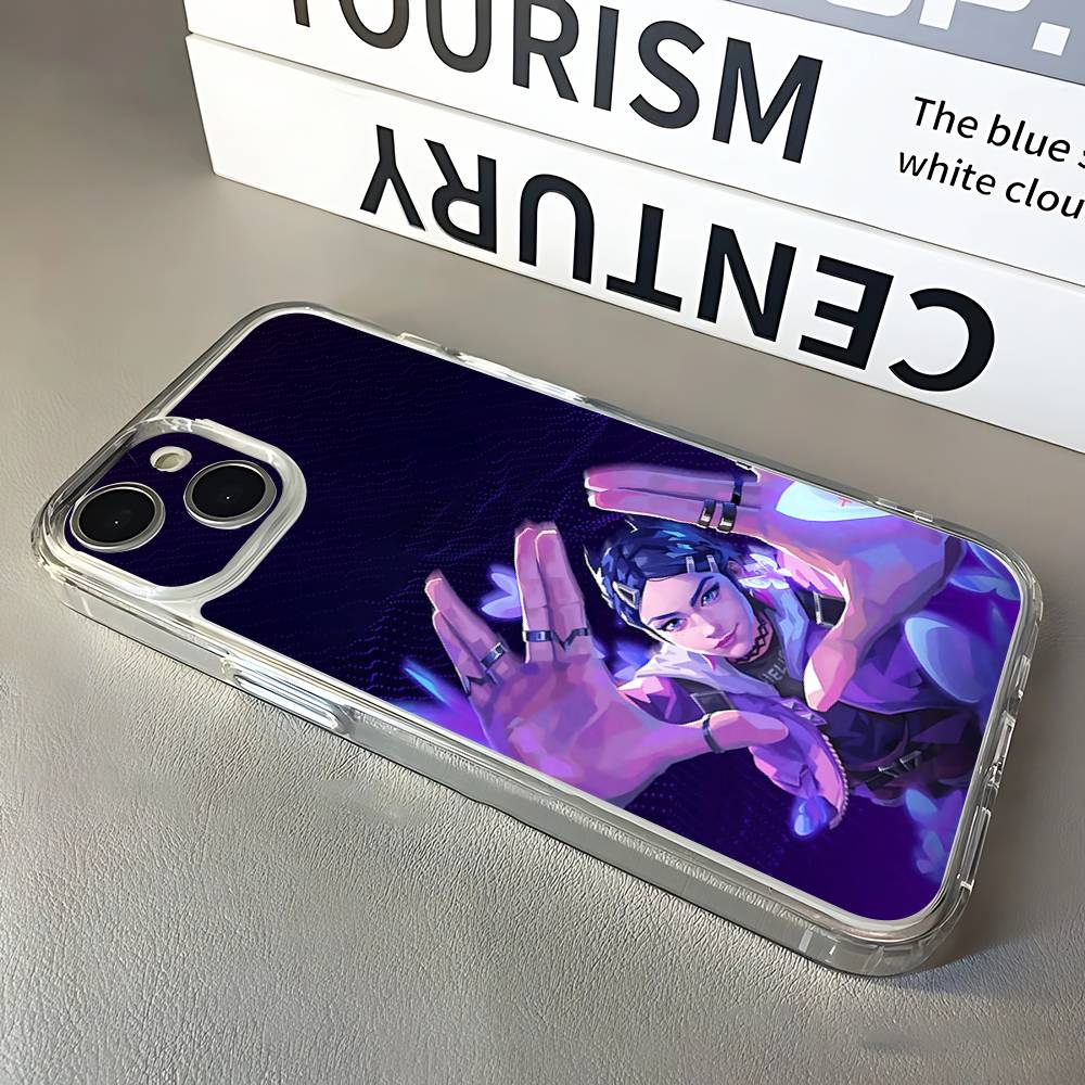 

Clove V-ValorantS Phone Case For iPhone 17,16,15,14,13,12,11 Pro,Max,Plus,X,XS,XR,SE4,E Mini Transparent Soft Cover iPhone17