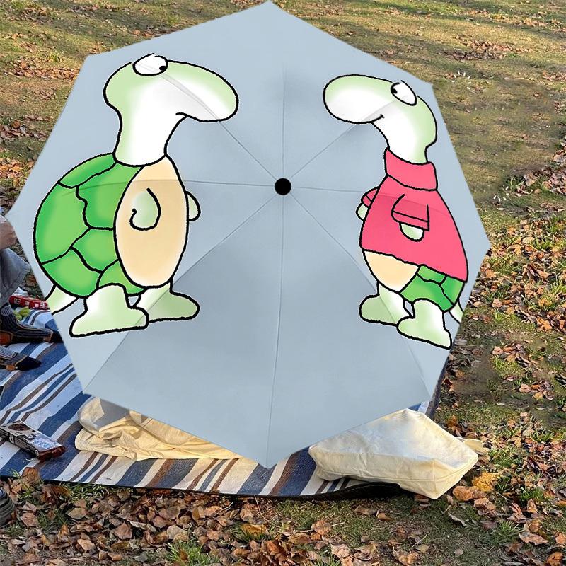 1PC Turtle clothingUmbrella-8-Rib Reinforced, Automatic Open, Lightweight & Durable, Cute Fashion Accessory for Outdoor-P139