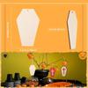 Wooden Ghost Shapes for DIY Crafts - Unfinished Wood Cutouts for Painting, Graffiti Art, Christmas Halloween Hanging Decorations
