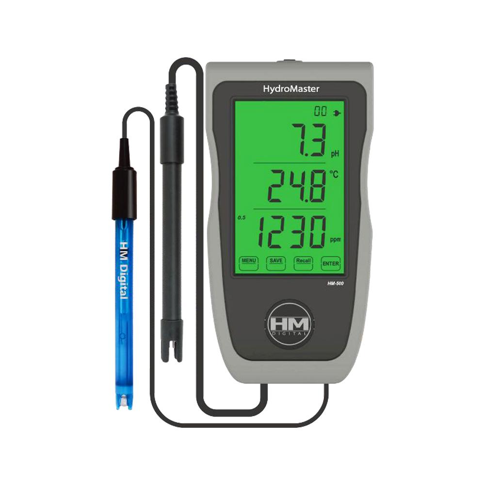 HM500 4 in1 Multi Parameter Tester pH EC TDS Temperature Tester PH Meter Water Quality Tester Monitor for Aquaculture Hydroponic