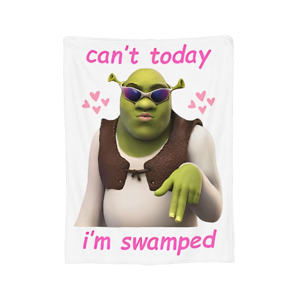 Cartoon Monster Shreks Blankets Velvet  Winter  Breathable Lightweight Thin Throw Blankets for Bed Outdoor Bedspreads