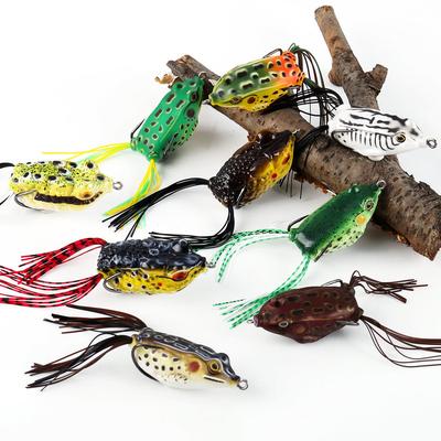 Esca per la pesca alla rana Top Water Crankbait Minnow Popper Attrezzatura Bass Snakehead Catcher Esche Set Bionics
