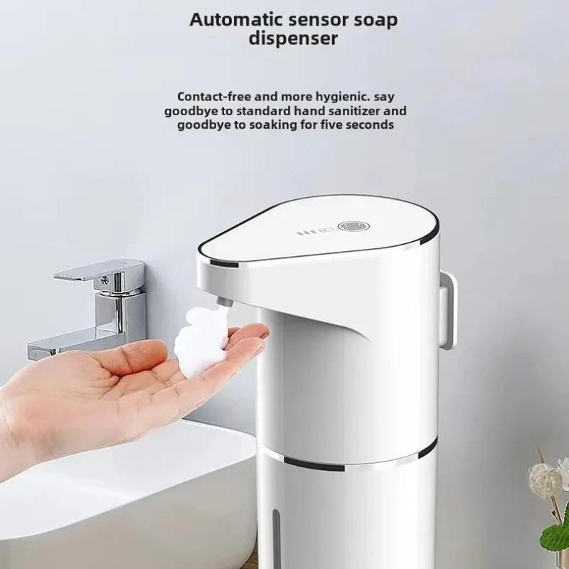 350ML Intelligent Sensor Multi-Speed Contact-Free Wall-Mounted Vertical Hand Sanitizer Bubble Machine Rechargeable Soap Dispenser