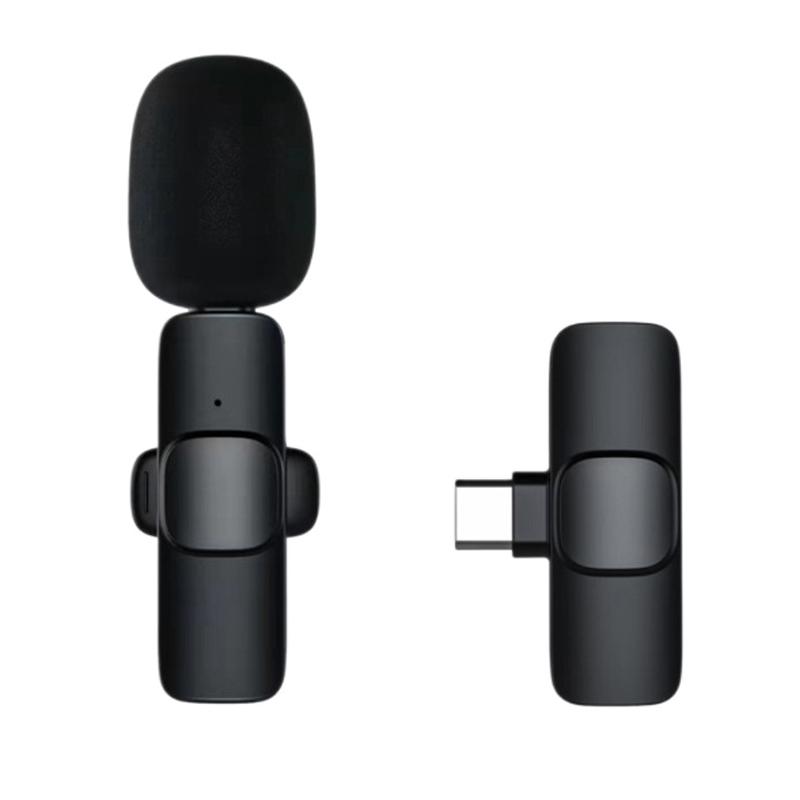 Wireless Lapel Lavalier Microphone K9, Type-C Connection 1-To-1 Wireless Mic For Smartphone Podcast Live Streaming