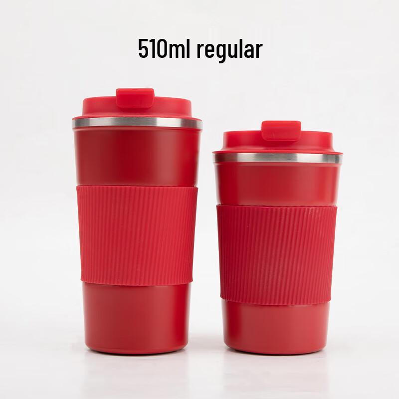 

MRSIKEY Stainless Steel Insulated Travel Mug with Silicone Sleeve