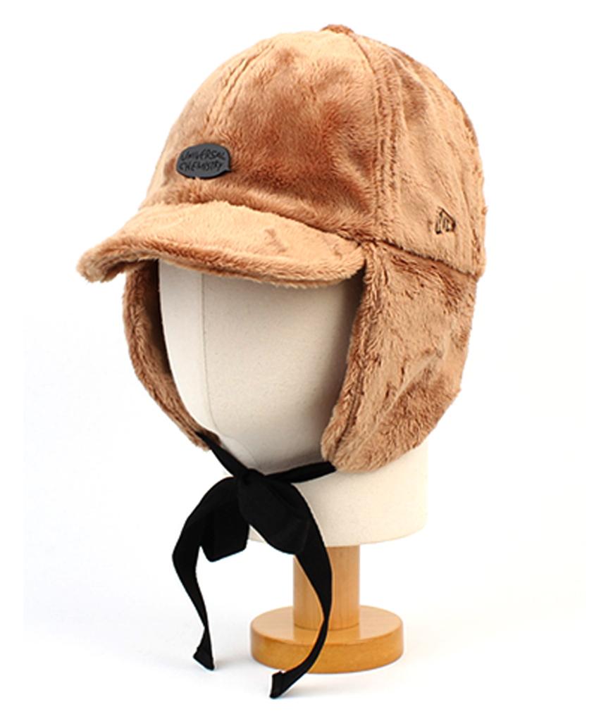 Yunibeosyeolkemiseuteuli Bubble Muji Beige Fur Earflap Cap