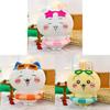 Cute Cat Plush Toy With Summer Swim Ring For Kids And Girl Gift