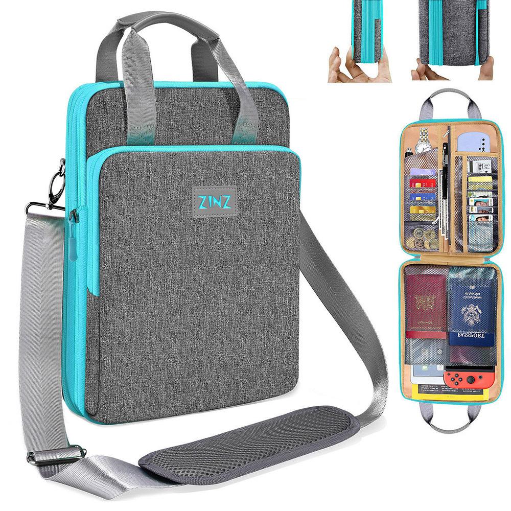 13-inch Laptop Shoulder Bag Messenger Bag Expandable Business Shoulder Bag Computer Bag Contrast Color