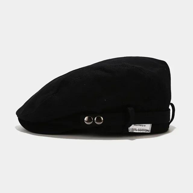 British Style Berets Hat Men Streetwear Trend Newsboy Hat for Women Flat Peaked Caps Cotton Duckbill Cap Spring Autumn Bonnet