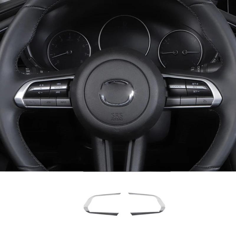 For Mazda 3 Axela BP CX-30 DM cx-50 -  Steering Wheel Trim Circle Sequ Ring Cover Button Decoration Sticker