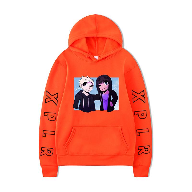 Sam and Colby2D Hoodies Print Sweatshirt Hip Hop Casual Unisex Autumn Winter Fleece Streetwear Tops Sudaderas