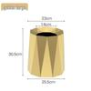 MDNG Modern Minimalist Large Gold Trash Can