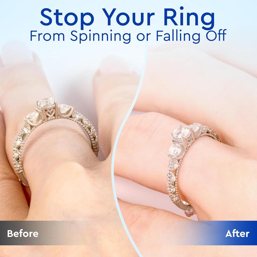 4/8/16 PCS Invisible Ring Sizers – Adjustable Spacers for Loose Rings, Fits Bands Up To 6mm (Reduces 0.5–1.5 Sizes)