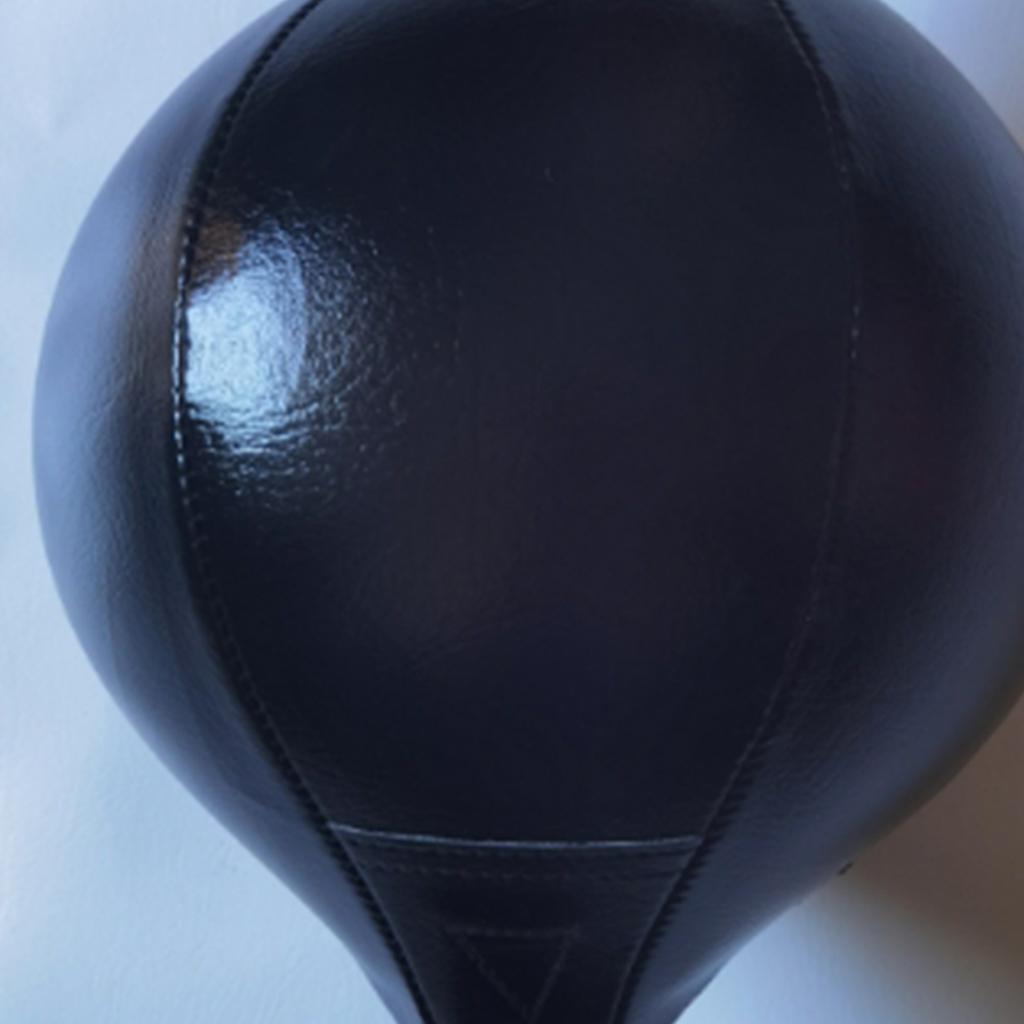 Double End Striking Ball Hanging PU Leather MMA Striking Ball with Reinforced Elastic Rope for Home