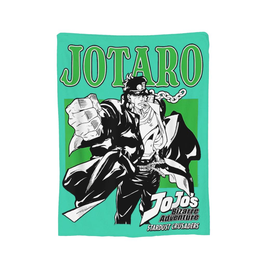 JoJo Golden Blankets Flannel J-JoJos Bizarre Adventure Breathable Ultra-Soft Throw Blankets for Home Car Quilt