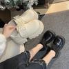 Fashion Aphixta 7.5cm Square Heel Ankle Boots Patent Leather Sneakers Women's Shoes Chunky Sole Lace Up Black Boots Shoes Women