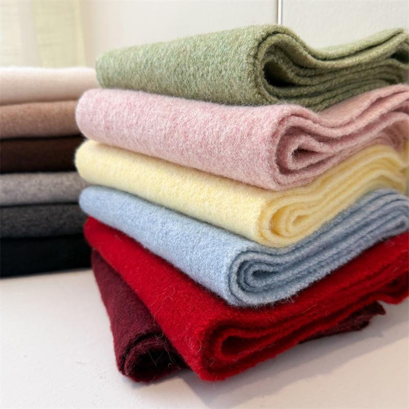 Winter Scarf For Women Long Warm Cashmere Scarves Hijab Solid Lady Shawl Wrap Female Pashmina Bandana Head Scarfs Poncho Stoles