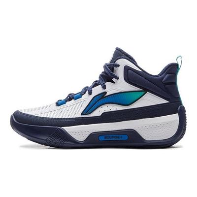 Li Ning Kids Tian Ying 2.0 Fashion Anti-Slip Anti-Kick Shock Absorbing Wear-Resistant Rebound High-Top Basketball Shoes YKBU098-3