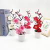 Prunus Realistic Plastic Mume Plant Bonsai Living Room And Office Decorations
