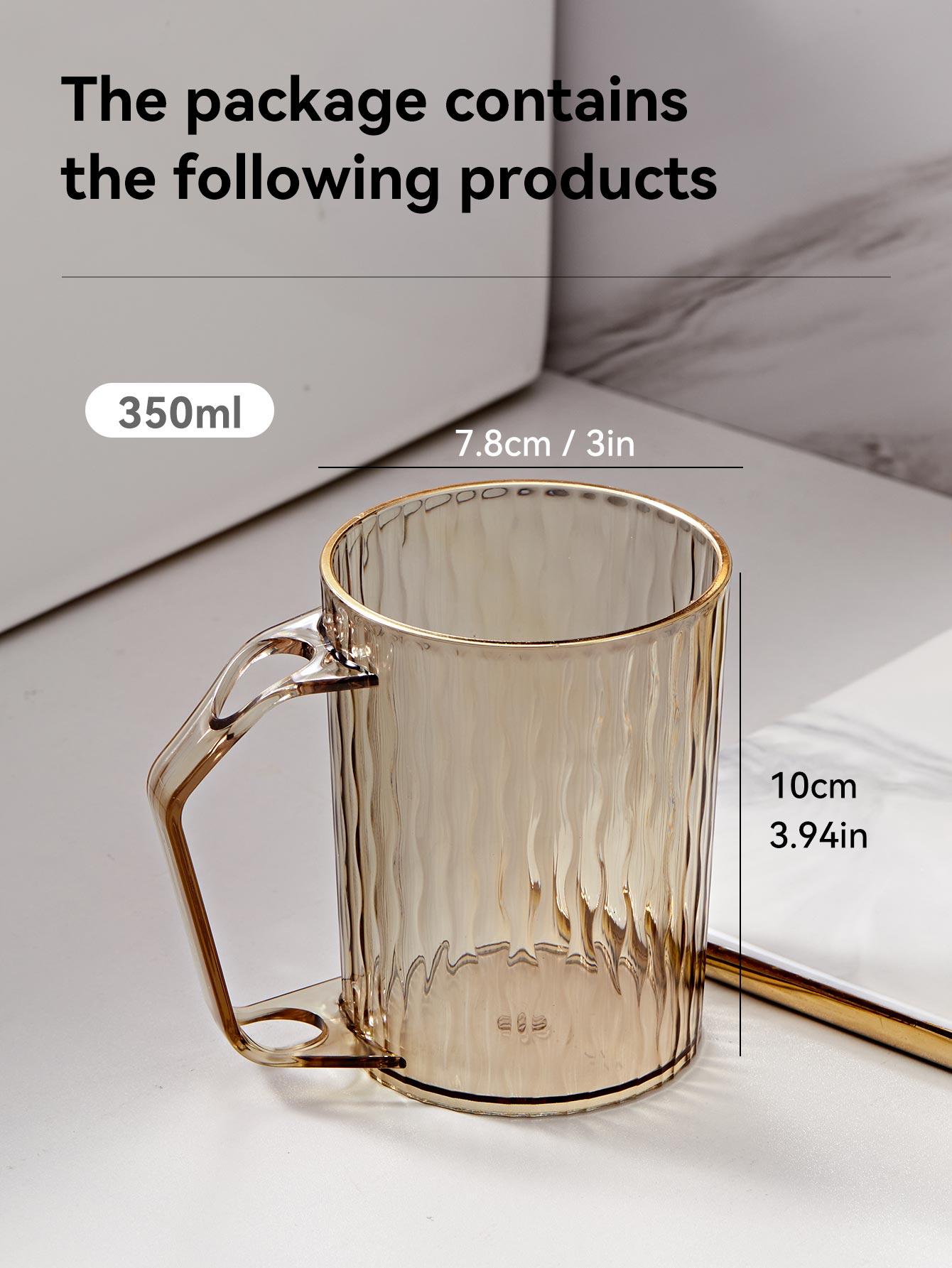 

WORTHBUY Легкая Роскошь Чашка для Мытья Рта ins Ветер Чашка для Ополаскивания Рта Прозрачная Высокая Красота Чашка для Зубной Щетки Бытовая Чашка для Зубной Пасты золотистый