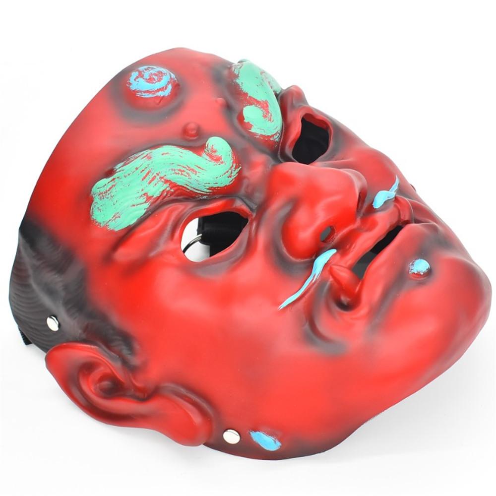 Vibrant Funny Face Mask Ancient Warrior Costume Accessory For Celebrations Themed