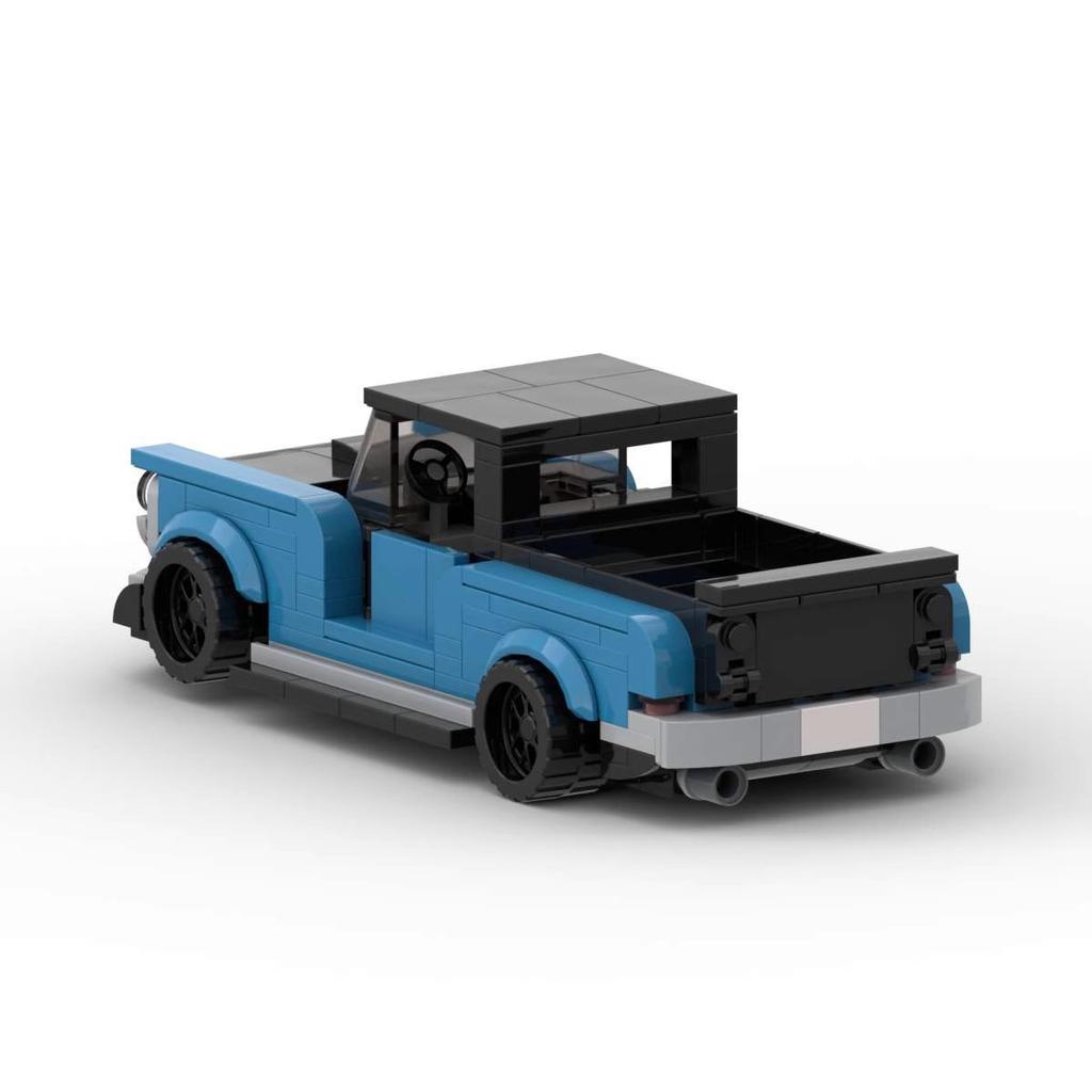 1950s Agricultural car BUilding blocks Retro City Car Model MOC Building Blocks Rail Bricks Display Christmas Present