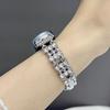 Luxury Diamond Watch Band for Mi Band 8 9 10 Detachable Women Slim Metal Strap for Mi Band 8Pro 9Pro Redmi Watch 4 5 6 Wristband