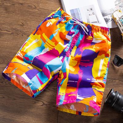 Maillot de bain d'été taille moyenne coloré pour la plage Chic Respirant Maillot de bain homme pour la natation
