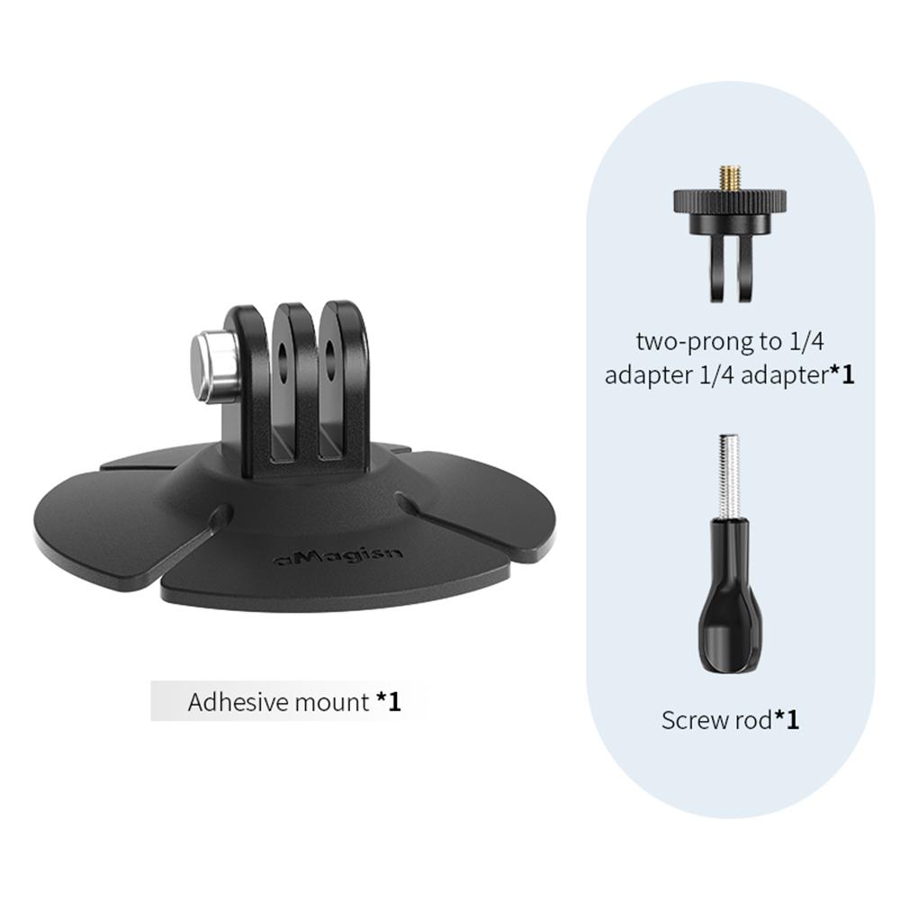 

For Insta360 X5/GO Ultra Camera Flexible Adhesive Base Sticker Mount Motorcycle Helmet Base for DJI Osmo Nano/360/Action 5/Gopro