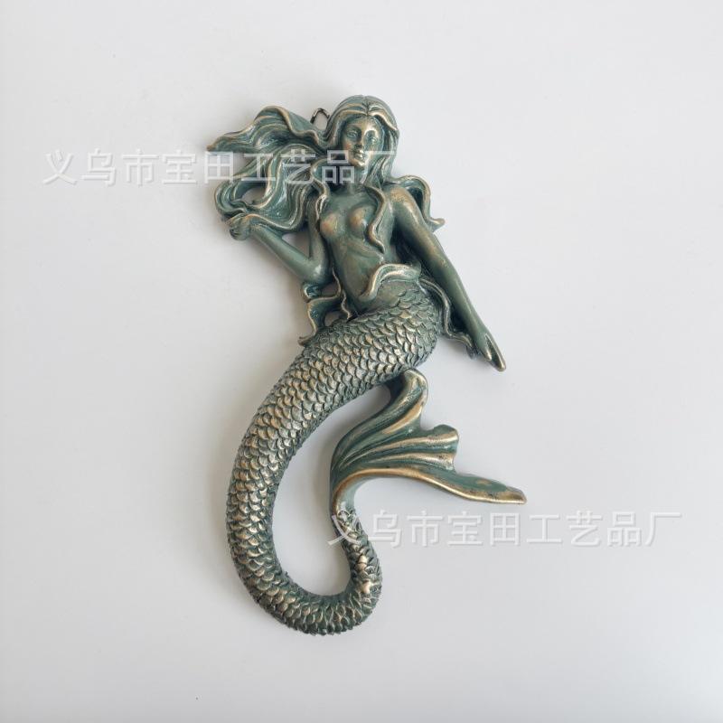 

Креативная морская богемная морская русалка художественная статуэтка декоративная смола настенная подвеска, кулон