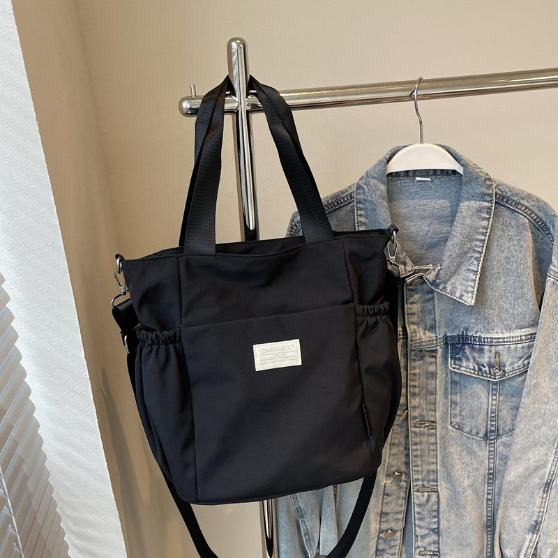 Large Capacity Oxford Cloth Commuter Tote Bag Simple Fashion Shoulder Bag Casual Fashion Small Fresh Girls Bag