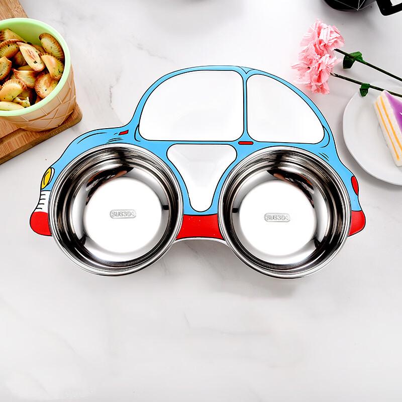 ZISIZ Beetle 304 Stainless Steel Car Dining Plate Set
