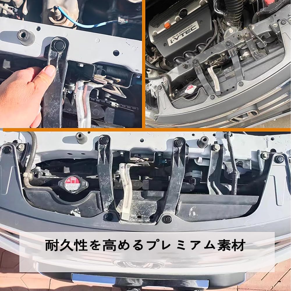 Push for Automotive Bumper Engine Interior Compatible with Black Rivets, 8mm, Approx. 50-Piece Set, Nylon, Use, Clips, Covers, Compartments, &