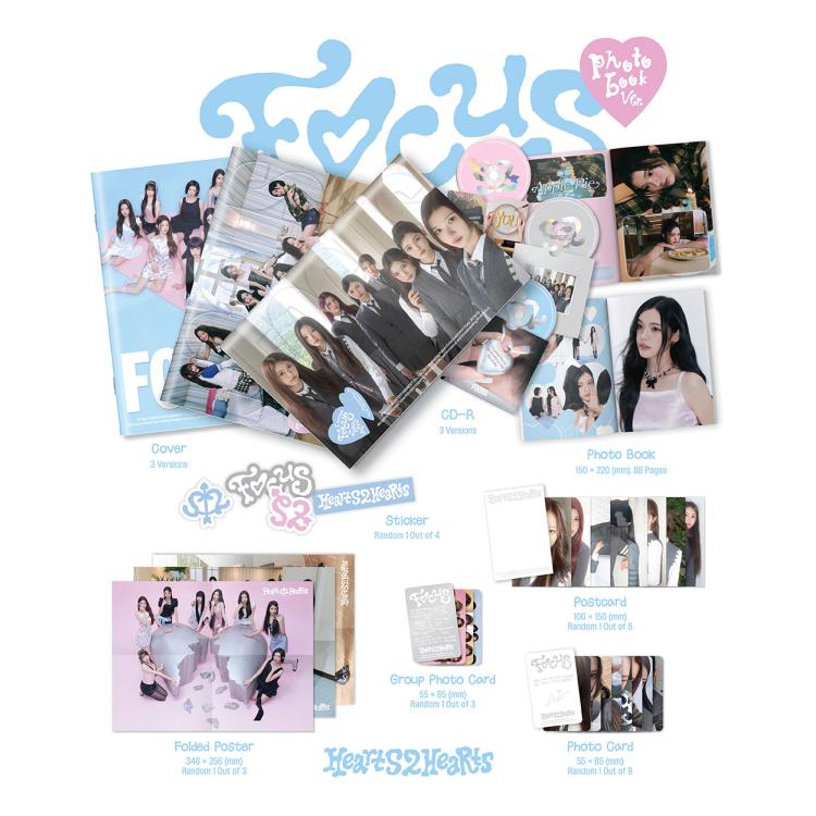 (Photobook Ver.) Hearts2Hearts (H2H) [FOCUS] 1st Mini Album