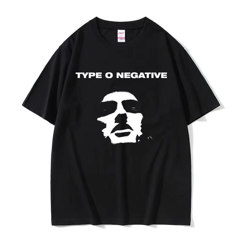 

2026 Summer Rock Band Type O Negative Tshirts Unisex Women Fashion Pure Cotton Tee Shirt Unisex s Streetwear Male Gothic Short Sleeve S