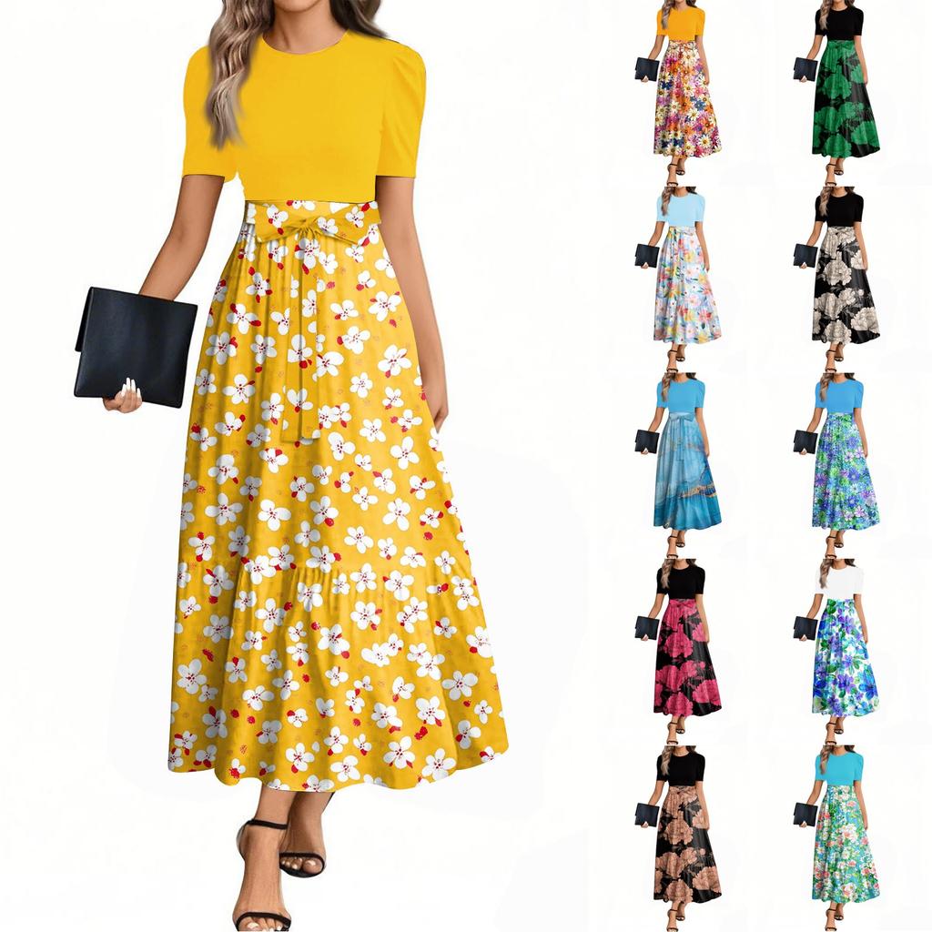 Dámské letní šaty Volné Plážové Dovolenkové Ležérní Hluboký Výstřih do V Vesta Šaty Elegantní Košilové Šaty