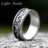 2025 New Arrival Stainless Steel Viking Spindrift Pattern Round Ring Viking Biker Vintage for gift Jewelry free shipping